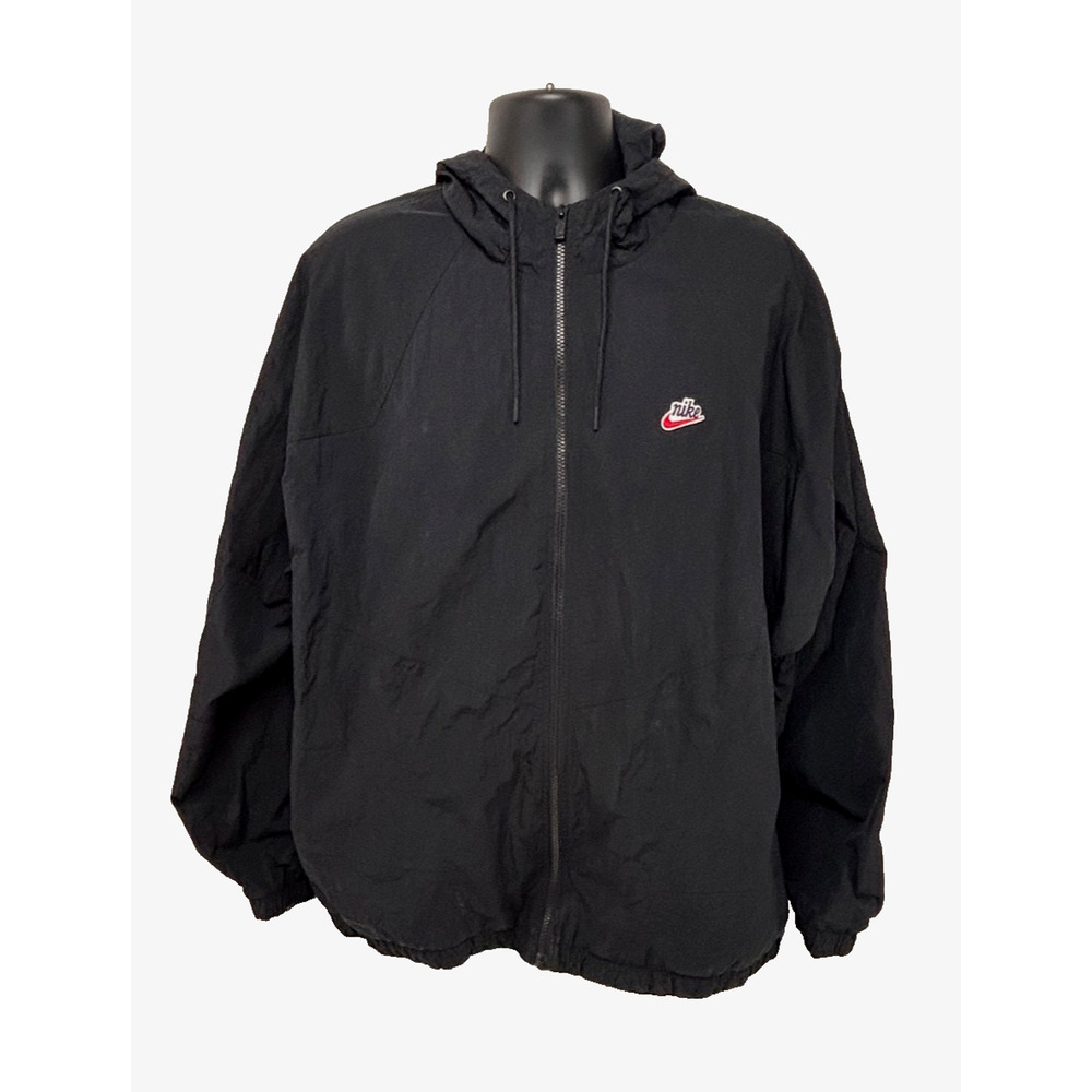 Nike Men's Black Windrunner Full Zip Hoodie Jacket DB5171-010 Size XL
